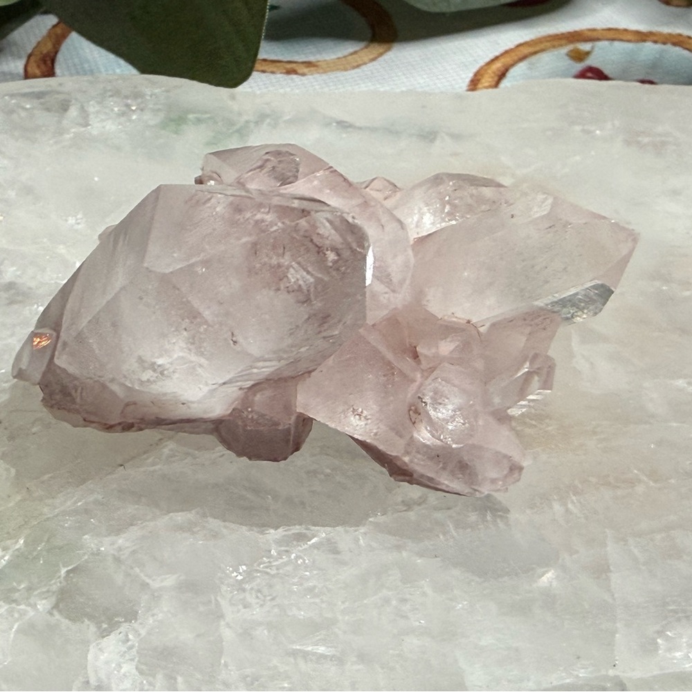 Pink Lemurian Quartz Cluster from Columbia - Picture 3 of 6
